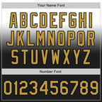 Custom White Old Gold-Black Authentic Fade Fashion Baseball Jersey