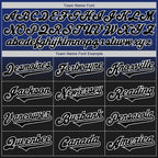 Custom Royal Black-White Authentic Fade Fashion Baseball Jersey