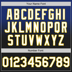 Custom Royal Black-Yellow Authentic Fade Fashion Baseball Jersey