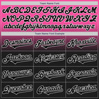 Custom Pink Black-White Authentic Fade Fashion Baseball Jersey