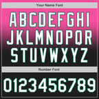 Custom Pink Black-Kelly Green Authentic Fade Fashion Baseball Jersey