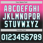 Custom Pink Black-Teal Authentic Fade Fashion Baseball Jersey