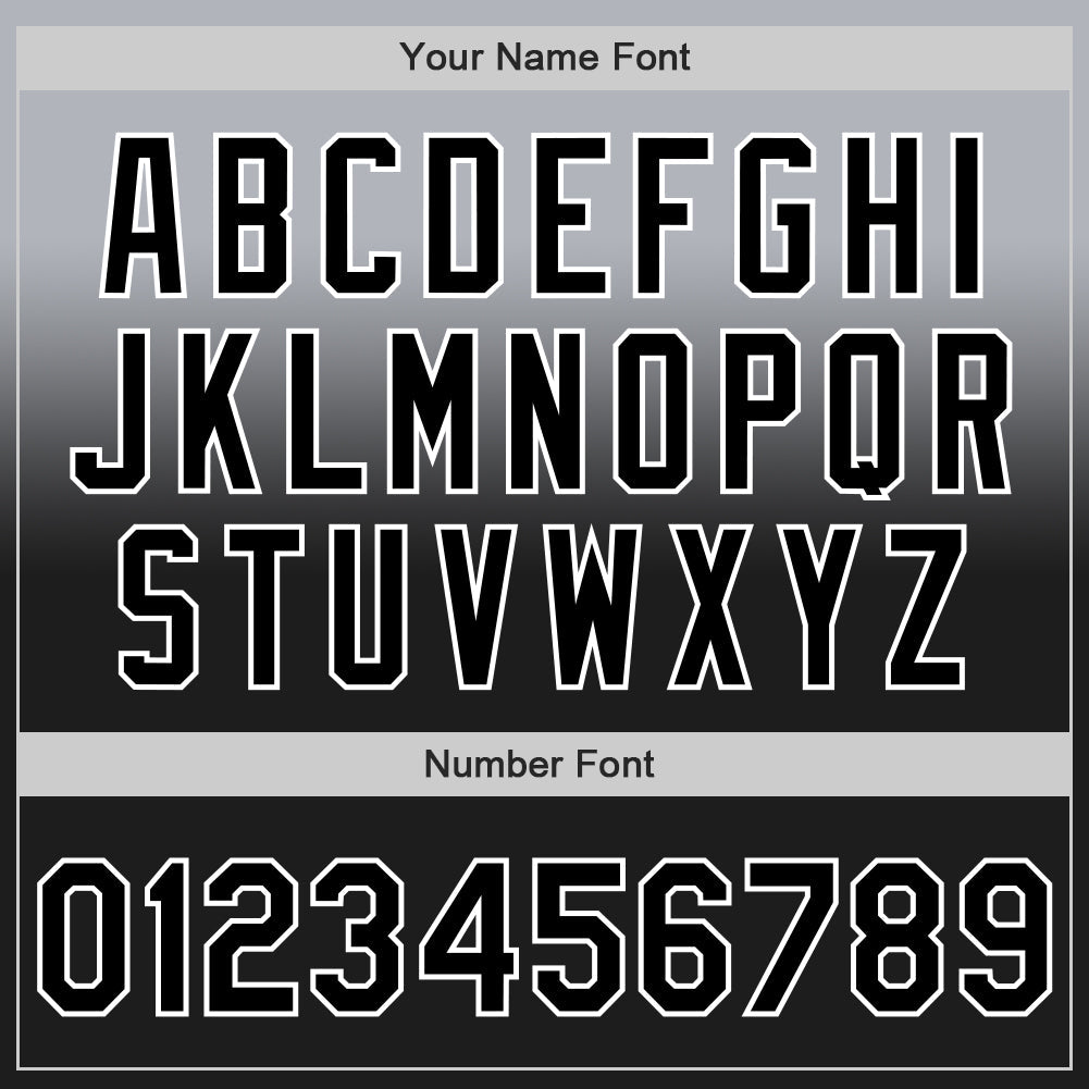 Custom Gray Black-White Authentic Fade Fashion Baseball Jersey