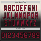 Custom Cream Crimson-Black Authentic Fade Fashion Baseball Jersey