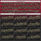 Custom Crimson Black-Cream Authentic Fade Fashion Baseball Jersey