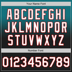 Custom Teal Black-Red Authentic Fade Fashion Baseball Jersey