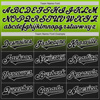 Custom Neon Green Black-White Authentic Fade Fashion Baseball Jersey