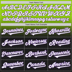 Custom Neon Green Black-Purple Authentic Fade Fashion Baseball Jersey