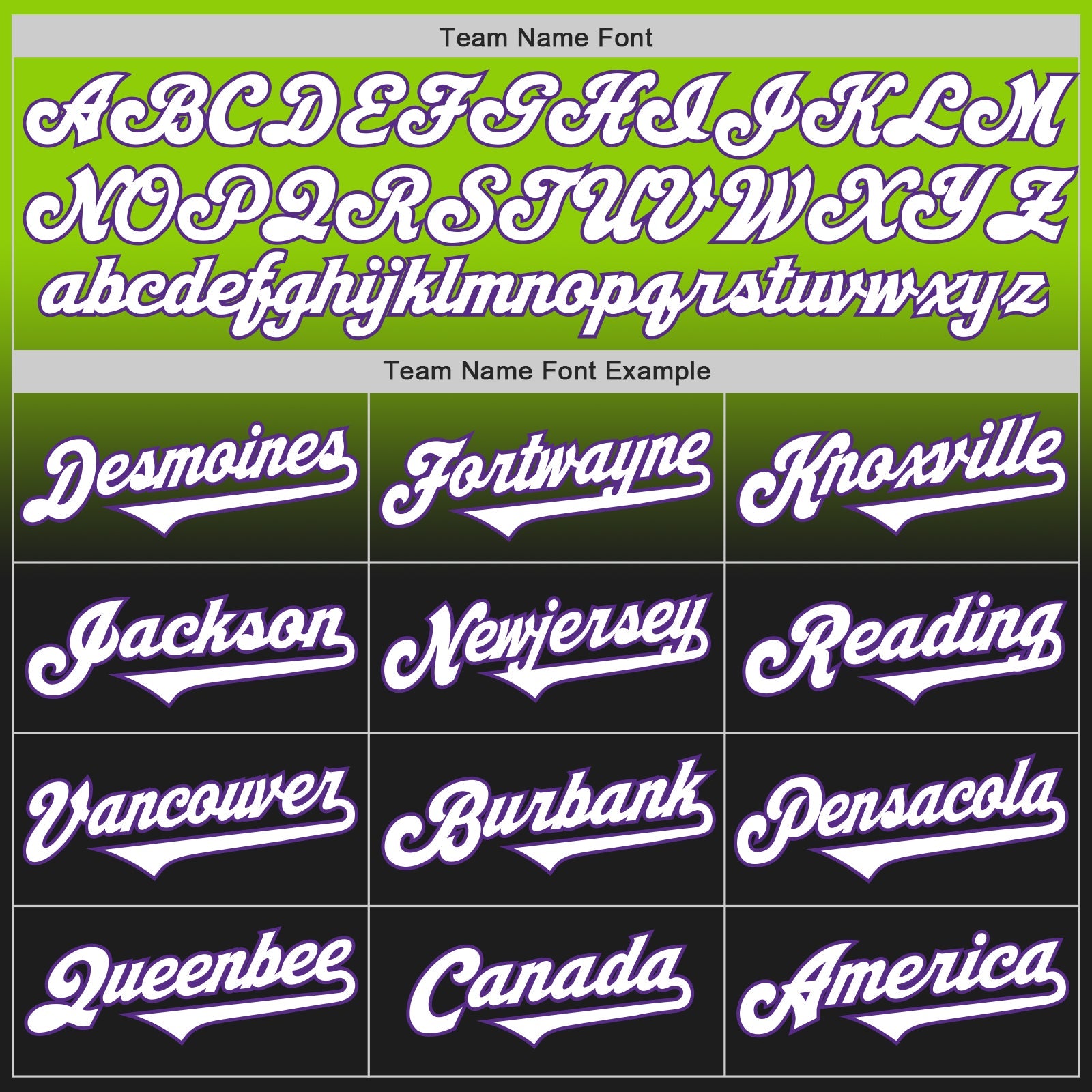 Custom Neon Green Black-Purple Authentic Fade Fashion Baseball Jersey