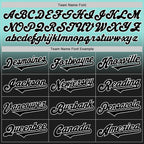 Custom Ice Blue Black-White Authentic Fade Fashion Baseball Jersey