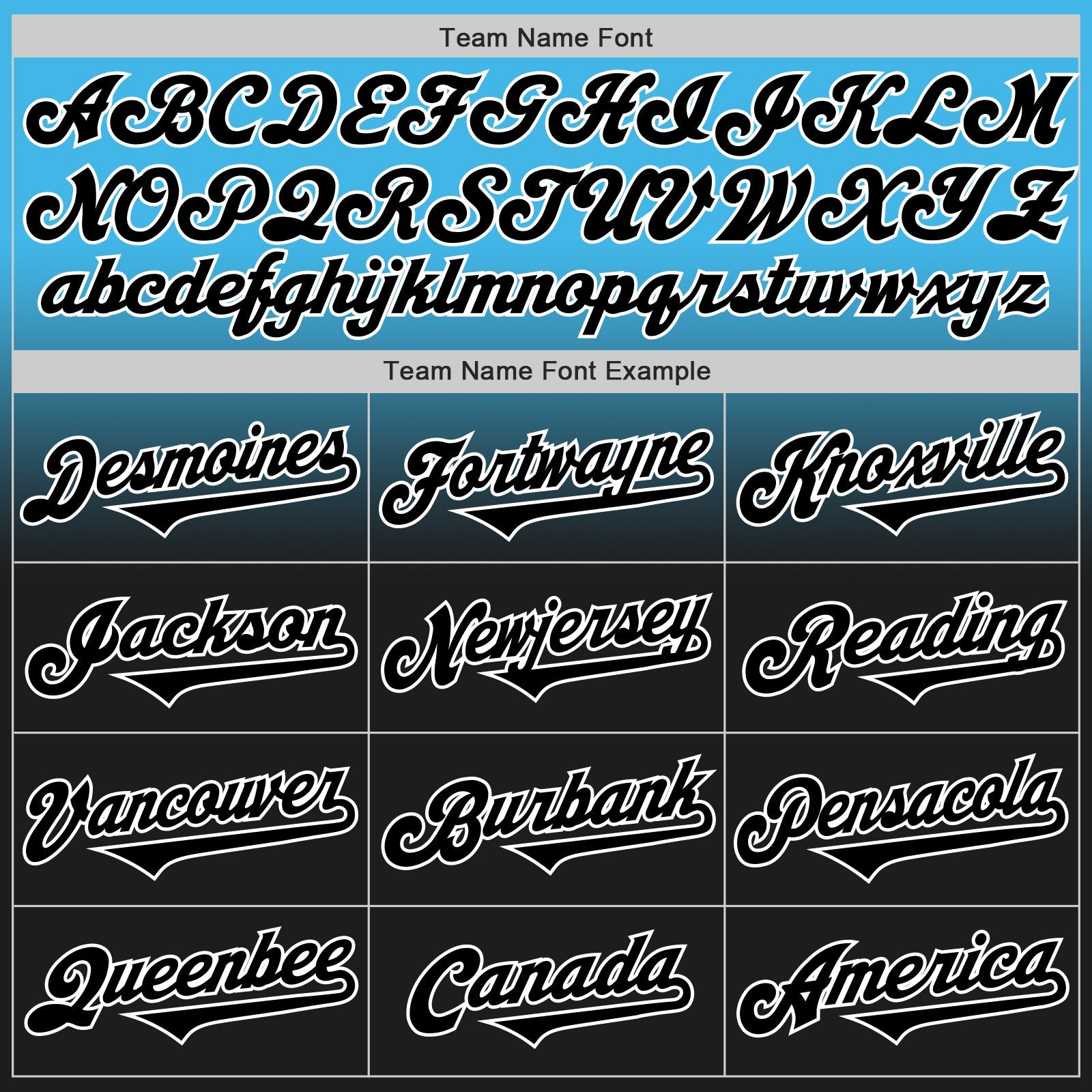 Custom Sky Blue Black-White Authentic Fade Fashion Baseball Jersey