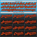 Custom Sky Blue Orange-Black Authentic Fade Fashion Baseball Jersey