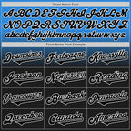 Custom Electric Blue Black-White Authentic Fade Fashion Baseball Jersey