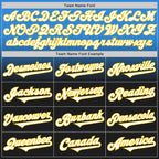 Custom Electric Blue Black-Yellow Authentic Fade Fashion Baseball Jersey