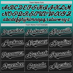 Custom Aqua Black-White Authentic Fade Fashion Baseball Jersey