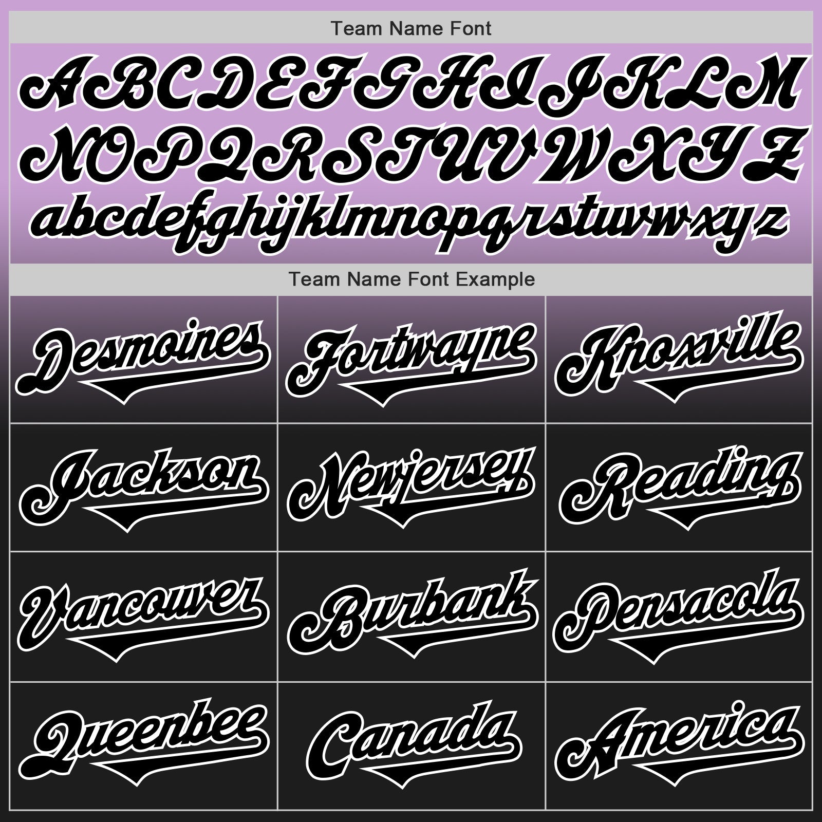 Custom Light Purple Black-White Authentic Fade Fashion Baseball Jersey