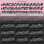 Custom Light Pink Black-White Authentic Fade Fashion Baseball Jersey