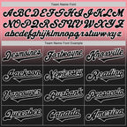 Custom Medium Pink Black-White Authentic Fade Fashion Baseball Jersey