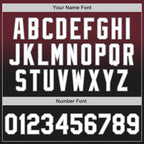 Custom Burgundy Black-Gray Authentic Fade Fashion Baseball Jersey
