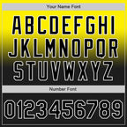 Custom Light Yellow Black-White Authentic Fade Fashion Baseball Jersey