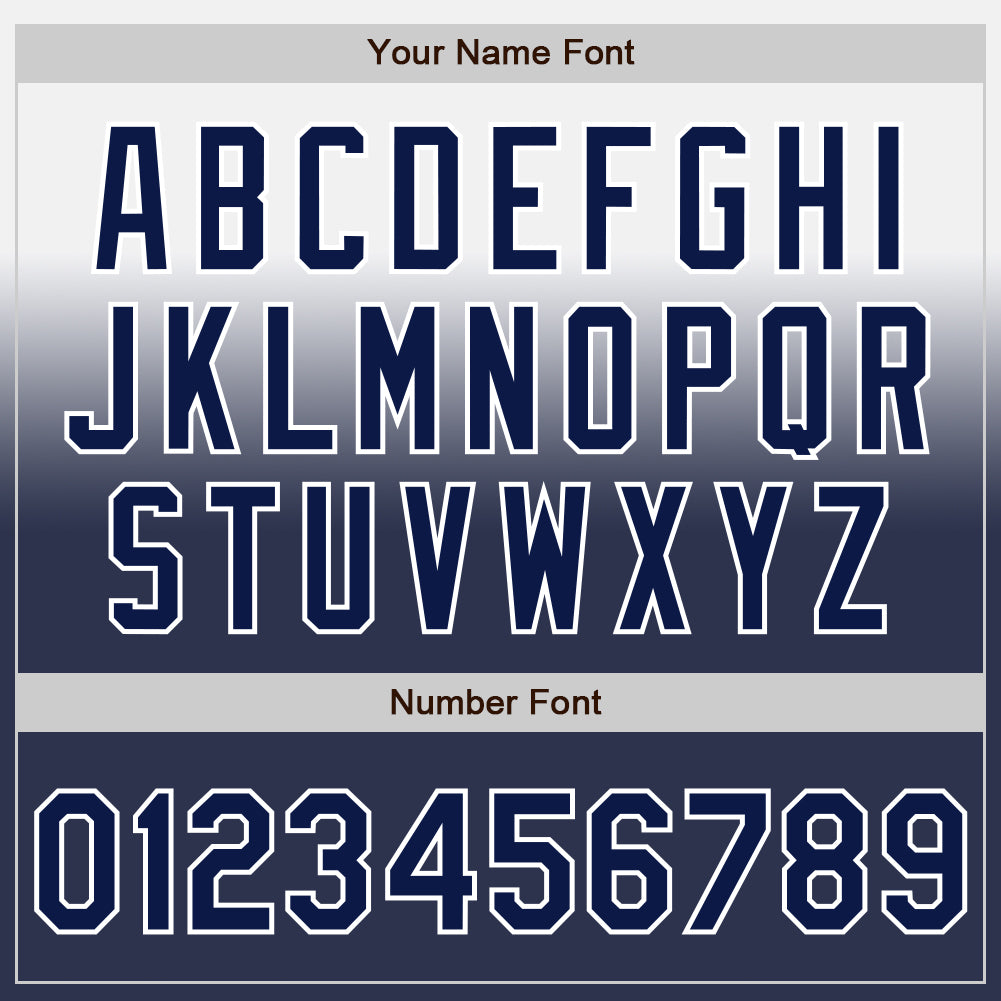 Custom White Navy Authentic Fade Fashion Baseball Jersey