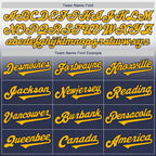 Custom White Gold-Navy Authentic Fade Fashion Baseball Jersey