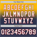 Custom Gold Navy-Red Authentic Fade Fashion Baseball Jersey