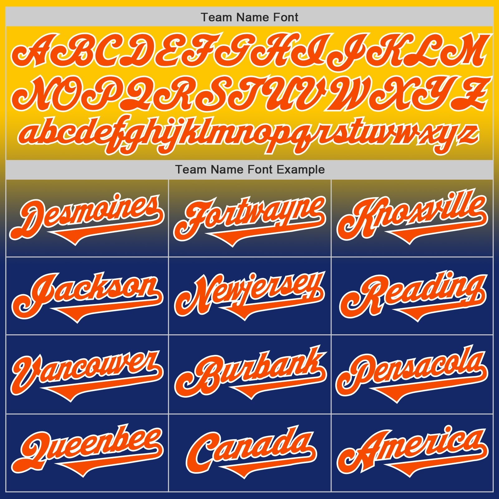 Custom Yellow Orange Royal-White Authentic Fade Fashion Baseball Jersey