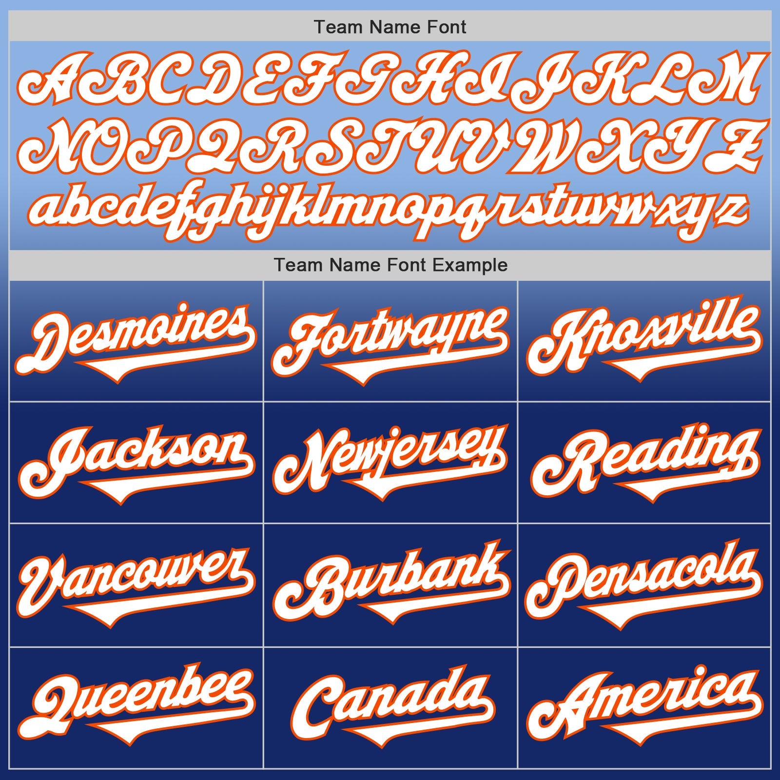 Custom Light Blue White Royal-Orange Authentic Fade Fashion Baseball Jersey