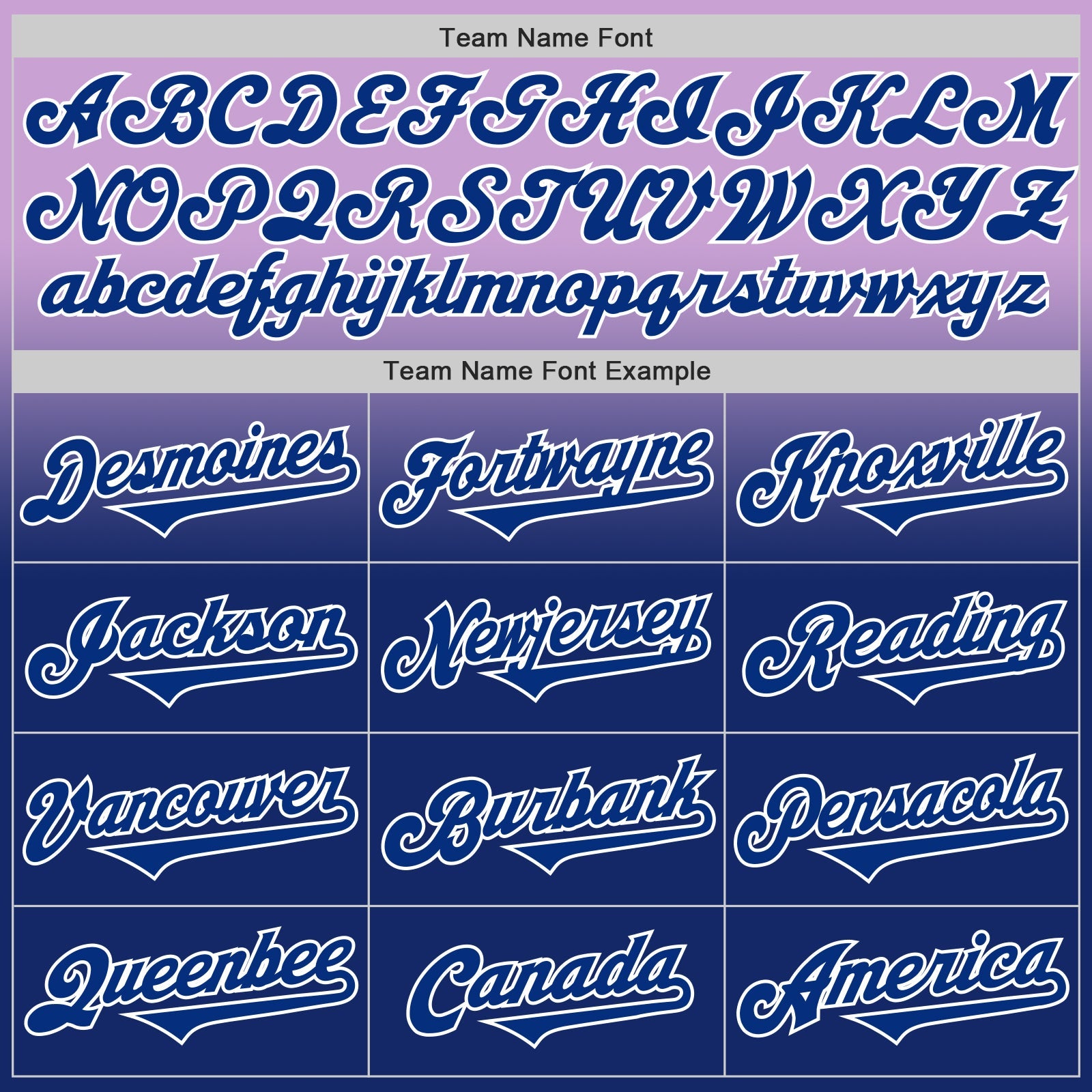 Custom Light Purple Royal-White Authentic Fade Fashion Baseball Jersey