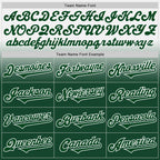 Custom White Green Authentic Fade Fashion Baseball Jersey