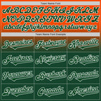 Custom Orange Green-White Authentic Fade Fashion Baseball Jersey
