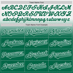 Custom White Kelly Green Authentic Fade Fashion Baseball Jersey