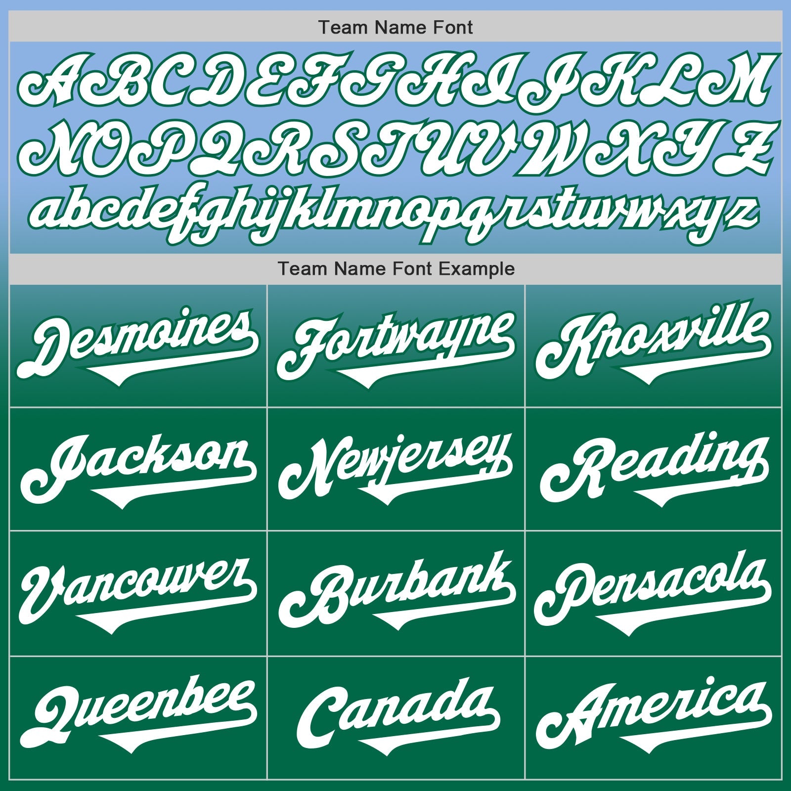 Custom Light Blue White-Kelly Green Authentic Fade Fashion Baseball Jersey