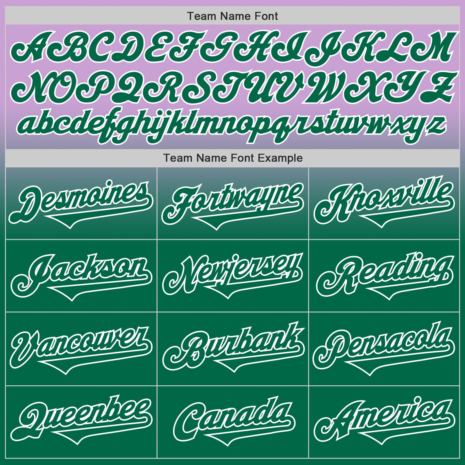 Custom Light Purple Kelly Green-White Authentic Fade Fashion Baseball Jersey