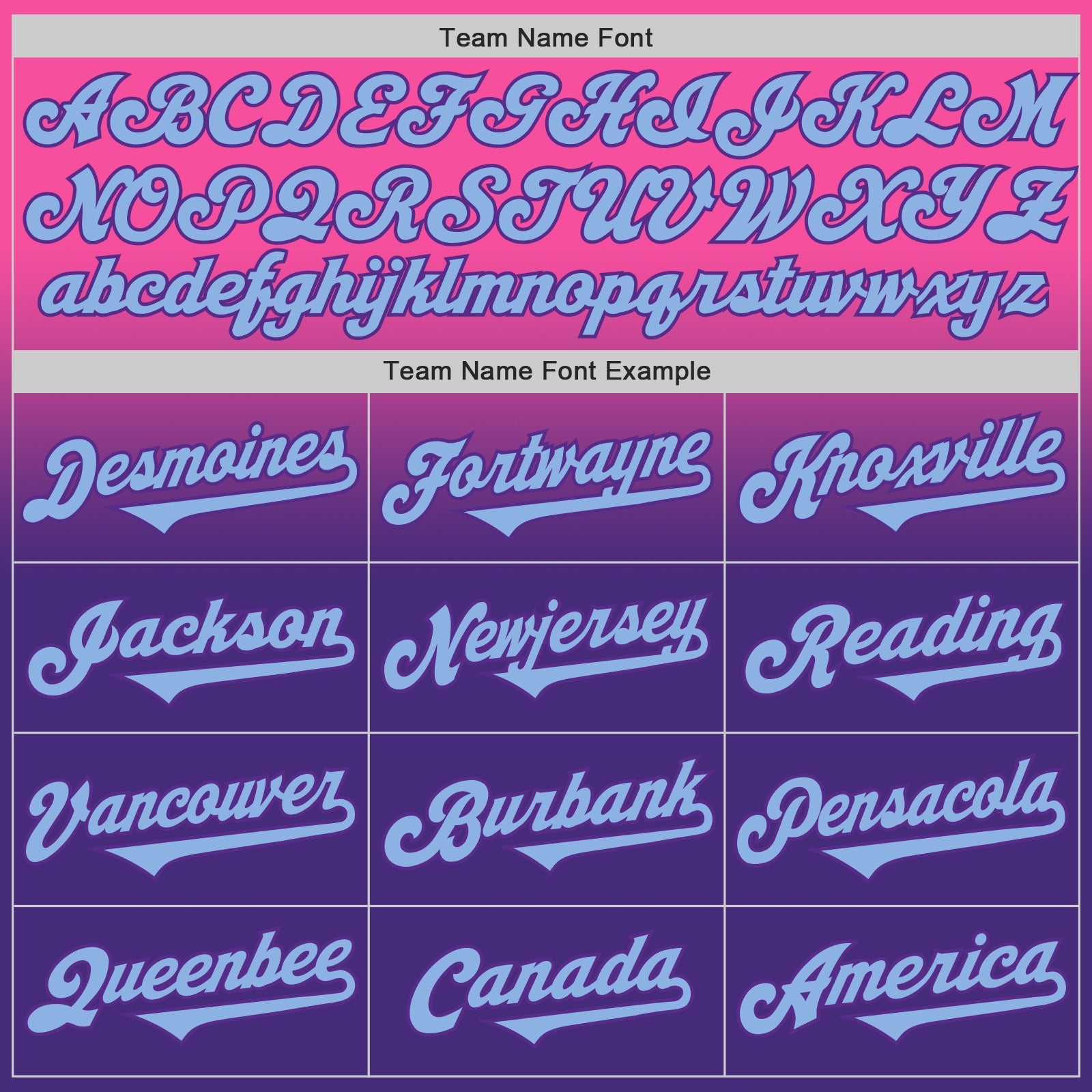 Custom Pink Light Blue-Purple Authentic Fade Fashion Baseball Jersey