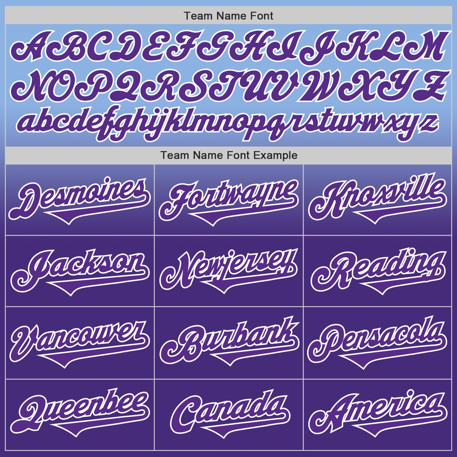 Custom Light Blue Purple-White Authentic Fade Fashion Baseball Jersey