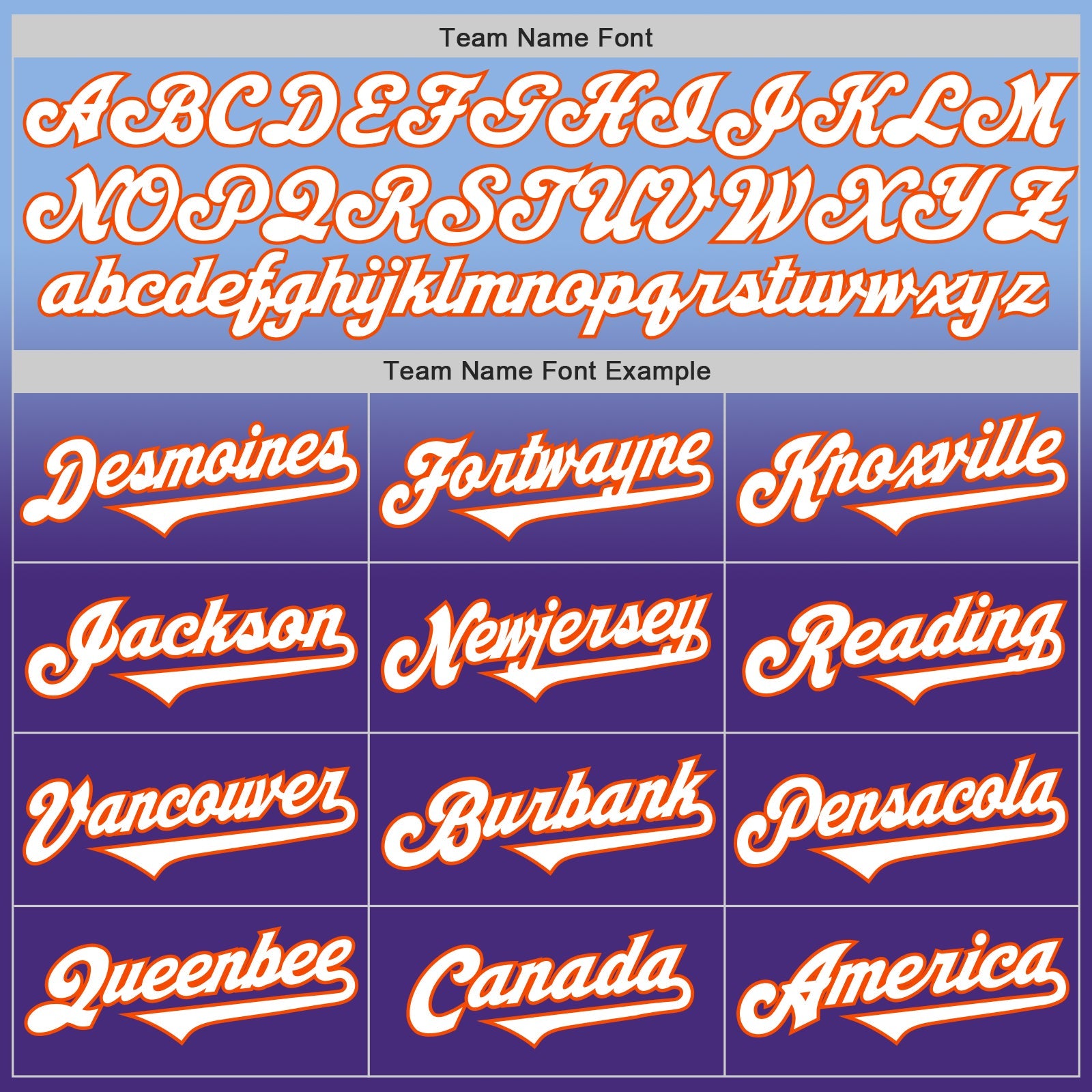 Custom Light Blue White Purple-Orange Authentic Fade Fashion Baseball Jersey