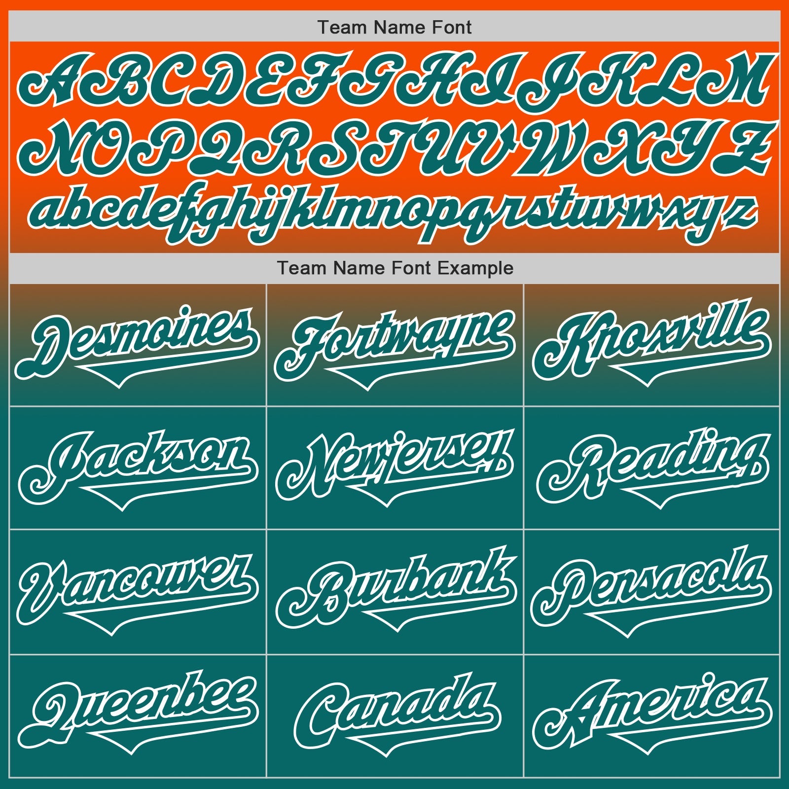 Custom Orange Teal-White Authentic Fade Fashion Baseball Jersey