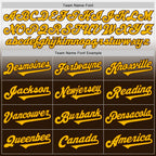 Custom White Gold-Brown Authentic Fade Fashion Baseball Jersey