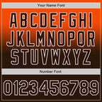 Custom Orange Brown-White Authentic Fade Fashion Baseball Jersey