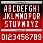 Custom Black White-Red Authentic Fade Fashion Baseball Jersey