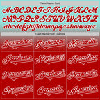 Custom Ice Blue Red-White Authentic Fade Fashion Baseball Jersey