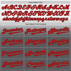 Custom White Red-Steel Gray Authentic Fade Fashion Baseball Jersey