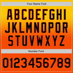 Custom Yellow Black-Orange Authentic Fade Fashion Baseball Jersey