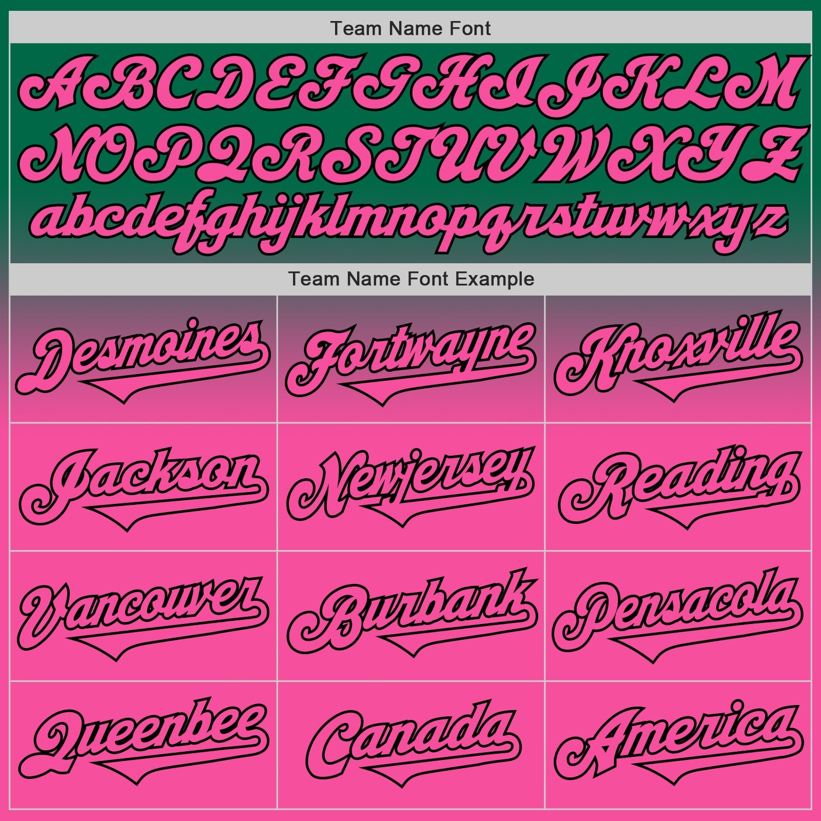 Custom Kelly Green Pink-Black Authentic Fade Fashion Baseball Jersey