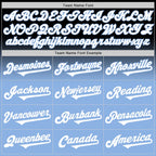 Custom Black White-Light Blue Authentic Fade Fashion Baseball Jersey