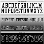 Custom White Black Authentic Fade Fashion Football Jersey