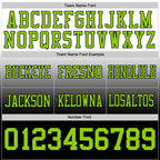 Custom White Neon Green-Black Authentic Fade Fashion Football Jersey