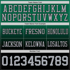 Custom Kelly Green Gray-Black Authentic Fade Fashion Football Jersey